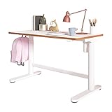 sanodesk hoehenverstellbarer kinderschreibtisch ergonomischer schreibtisch 160x100 sd1 ohne stuhl weiss