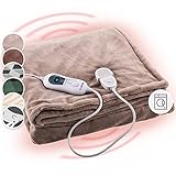 klarstein xxl waermedecke 120w heizdecke mit abschaltautomatik kuscheldecke fuers bett sofa camping elektrische heizdecken gross waermedecken energiesparend waschbar decke elektris