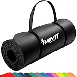 movit gymnastikmatte hautfreundlich und phthalatfrei in 3 groessen und 12 farben auswahl 190cm x 60cm x 15cm in schwarz