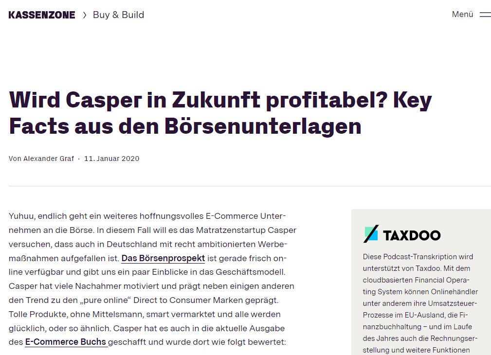 Matratzen-Startups: Was wurde aus Casper & dem D2C-Boom?