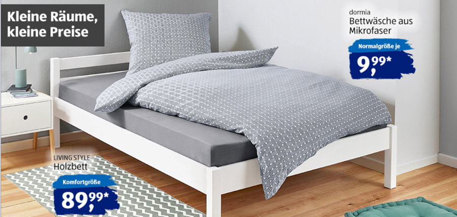 ALDI Süd Holzbett August