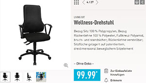 aldi nord wellness drehstuhl