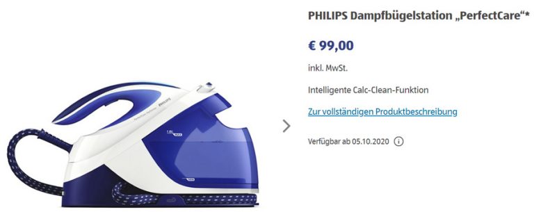 ALDI Nord QUIGG Dampfbügeleisen und Dampfbürste ab 01.11.2022