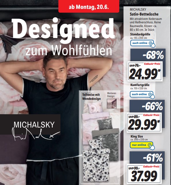 MICHALSKY Bettwäsche im Lidl ab 20. Juni 2026