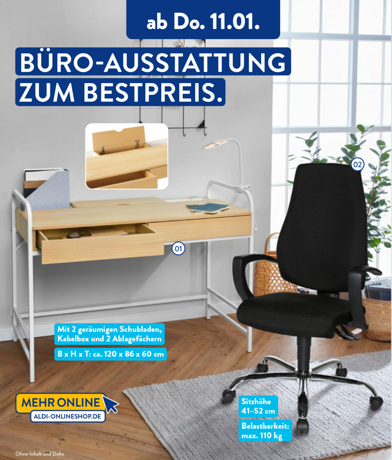 ALDI Schreibtisch Ab 11.1.2024 Von HOME CREATION