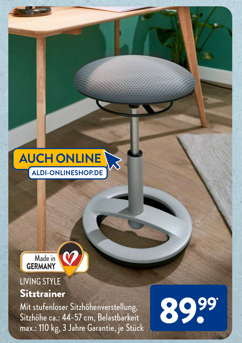 ALDI Nord & Süd Bürostuhl & Sitztrainer Wann kommt das nächste Angebot?