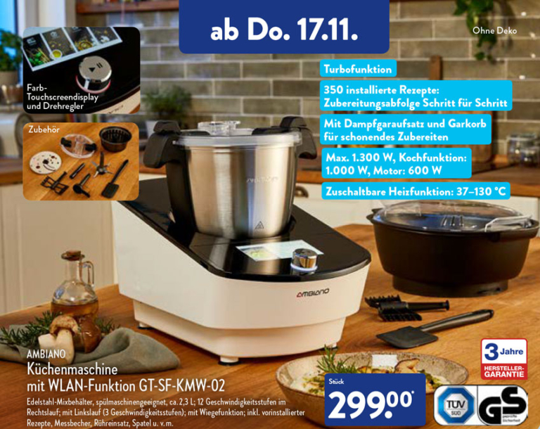 ALDI Nord Klassische Küchenmaschine von AMBIANO