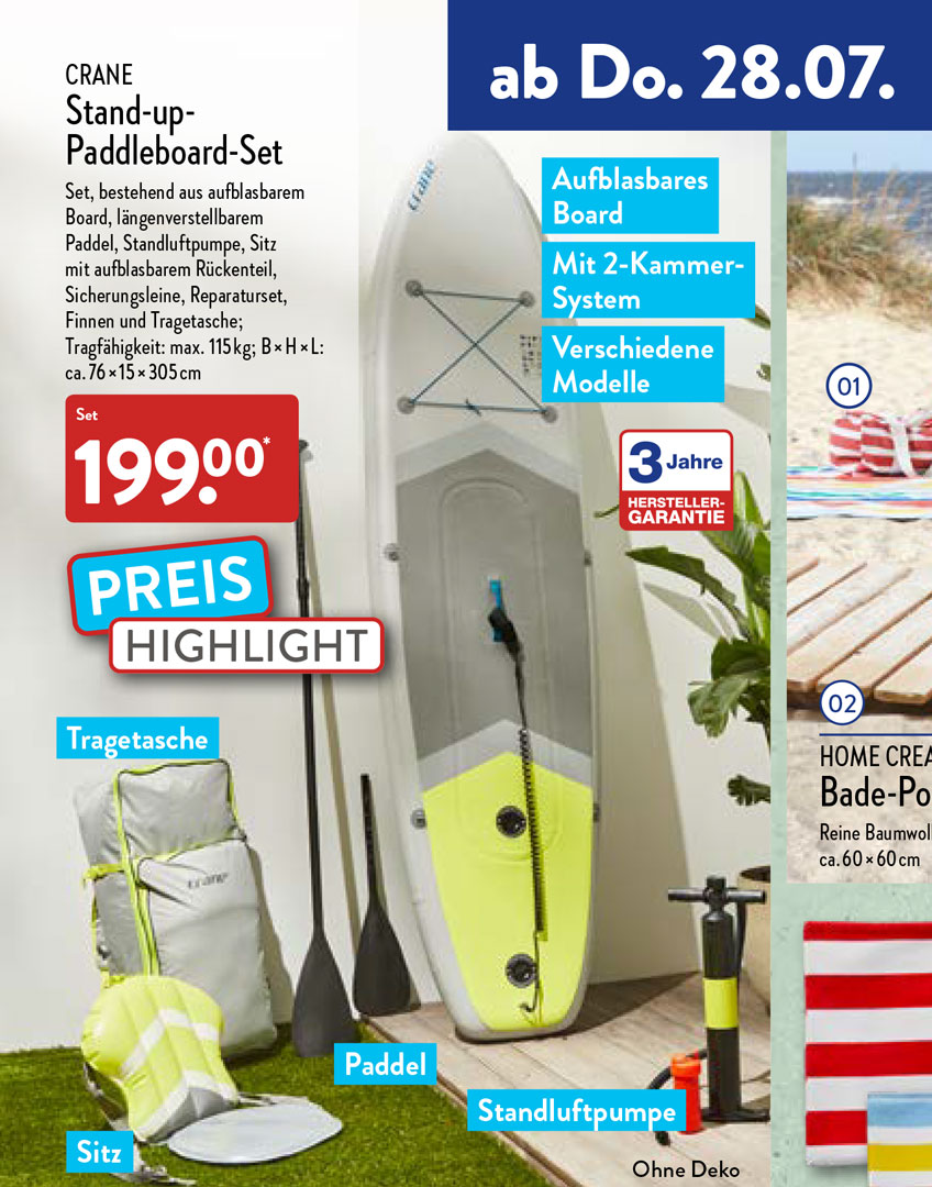 CRANE StandupPaddleboardSet 🏄‍♂️ bei ALDI Nord für nur 129